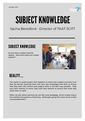 Subject Knowledge (1)
